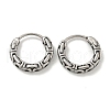 316 Surgical Stainless Steel Hoop Earrings EJEW-D096-19K-AS-1