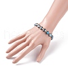 Bling Heart Glass Beads Stretch Bracelet for Women Girl BJEW-JB07249-5