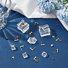 304 Stainless Steel Stud Earring Findings STAS-LP0001-17-3