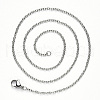 Non-Tarnish 304 Stainless Steel Cable Chain Necklace NJEW-S420-007A-P-3