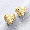 Brass Stud Earrings EJEW-Q015-18G-1