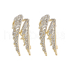 CHGCRAFT 2PCS Crystal Rhinestone Wing Lapel Pin JEWB-CA0001-30G-1