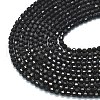 Natural Obsidian Beads Strands G-A260-A22-01-3