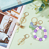 SUNNYCLUE 10Pcs Iron Keychain Clasps FIND-SC0009-50-4