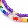Glass Seed Beads Stretch Bracelets BJEW-JB06294-4