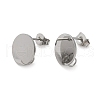 304 Stainless Steel Stud Earring Findings STAS-P308-11P-A-1