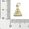 Brass Micro Pave Colorful Cubic Zirconia Pendants KK-H475-07G-3