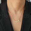 304 Stainless Steel Pendant Necklaces NJEW-H010-01G-1