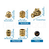 Tibetan Style Alloy Beads and Buddhist Glass Beads TIBEB-TA0001-90AG-01-7