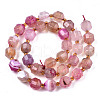 Natural Agate Beads Strands G-T131-82B-08-2