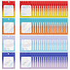   120Pcs 4 Colors Rectangle Glitter Holographic Zip Lock Bags OPP-PH0001-34-1