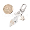 Glow in the Dark Acrylic Conch Pendant Decorations HJEW-JM03290-03-3