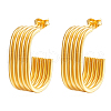 Stylish Stainless Steel Multi-layer C-shaped Stud Earrings RT9970-5