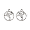 Non-Tarnish 316 Surgical Stainless Steel Charms STAS-C096-11F-P-1