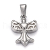 Tarnish Resistant 304 Stainless Steel Pendants STAS-H110-19P-1