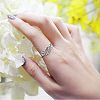 Zinc Alloy Rhinestone Finger Rings for Women FS-WG08E4B-04-1