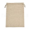 Burlap Packing Pouches Drawstring Bags ABAG-Q050-17x23-01-1