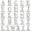 26 Letter Alloy Cabochons MRMJ-R129-97D-4