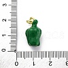 Brass Enamel Pendants KK-U066-03C-G-3