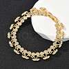 Cherry Brass Micro Pave Cubic Zirconia Chain Bracelets BJEW-L703-01B-G-3