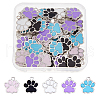 SUPERFINDINGS 80Pcs 5 Colors Alloy Enamel Pendants ENAM-FH0001-80-1