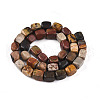 Natural Polychrome Jasper/Picasso Stone/Picasso Jasper Beads Strands G-T140-60B-2