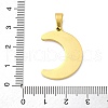 304 Stainless Steel Enamel Pendants STAS-S163-10G-3