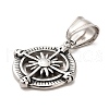 304 Stainless Steel Pendants STAS-M334-09AS-2