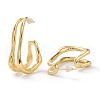 Brass Half Hoop Earrings EJEW-A056-16G-2