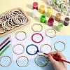 SUNNYCLUE 60Pcs Laser Cut Wood Shapes WOOD-SC0001-79-3