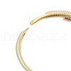 Colorful Cubic Zirconia Hinged Bangle BJEW-N014-008-6