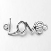 Tibetan Style Alloy Word Love Links connectors TIBE-Q035-009AS-NR-1
