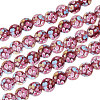 Globleland 30Pcs Luminous Handmade Gold Sand Lampwork Beads LAMP-GL0001-03-1