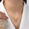 925 Sterling Silver Pendant Necklaces for Women NJEW-A048-01G-3