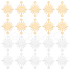 BENECREAT 60Pcs 2 Colors Brass Connector Charms KK-BC0013-88-1