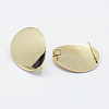 Brass Stud Earring Findings KK-F728-14G-NF-2