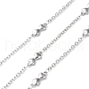 304 Stainless Steel Double Heart Link Chains CHS-G027-11P-1