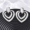 304 Stainless Steel Stud Earrings EJEW-Z098-10P-2