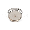 304 Stainless Steel Cuff Ring Components STAS-D372-05P-01E-2