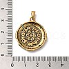 Brass with Cubic Zirconia Pendants KK-Z033-10AS-3
