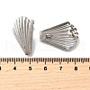 304 Stainless Steel Stud Earring Findings STAS-B087-08A-G-1-3
