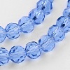 Transparent Glass Bead Strands X-GLAA-G013-10mm-25-3