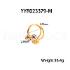 Stainless Steel Interlocking Circle Balls Adjustable Cuff Rings for Women UN0511-3-2