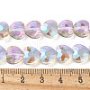 Electroplate Glass Beads Strands EGLA-L045-D-5