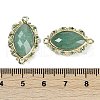 Natural Green Aventurine Faceted Horse Eye Links G-B126-02G-04-3