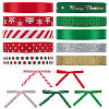   10Rolls 10 Colors Polyester Printed Ribbon OCOR-PH0004-25-1