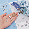 SUNNYCLUE 30Pcs 3 Styles Alloy Rhinestone Slide Charms FIND-SC0010-34-3