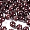 100Pcs 8mm Garnet Beads DIY-LS0002-14-4