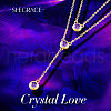 SHEGRACE 925 Sterling Silver Two-Tiered Necklaces JN700C-5