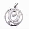 304 Stainless Steel Pendants STAS-K162-070P-1